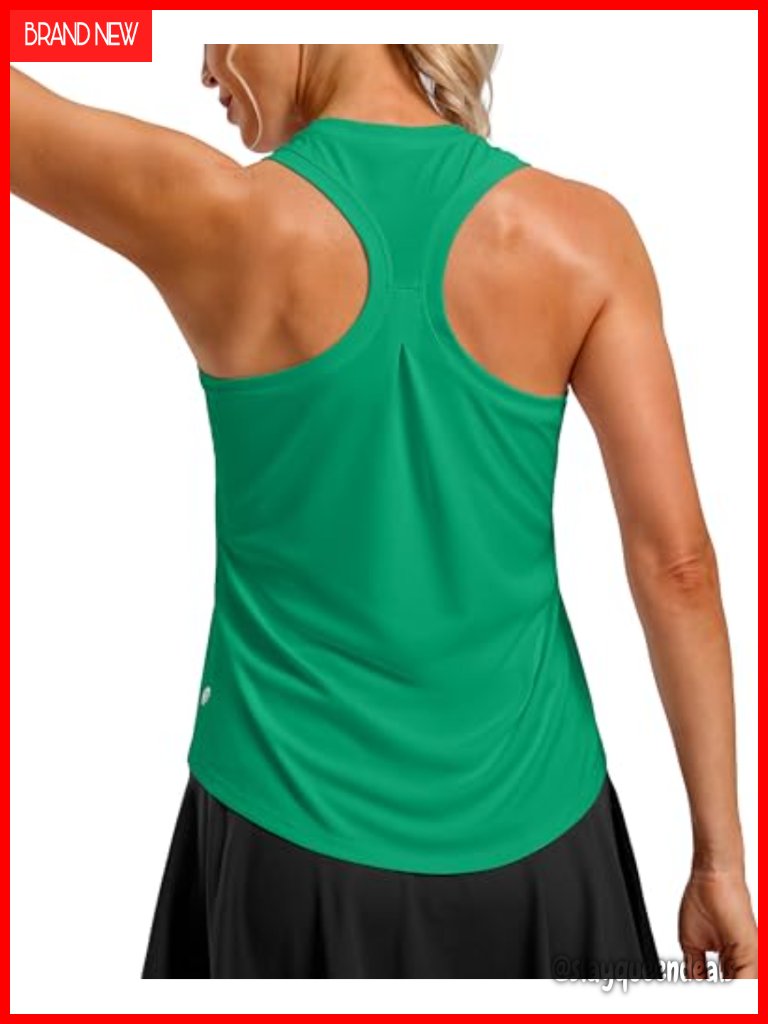 Women's Racerback Athletic Tank Top Quick Dry Lightweight Loose Fit Sleeveless